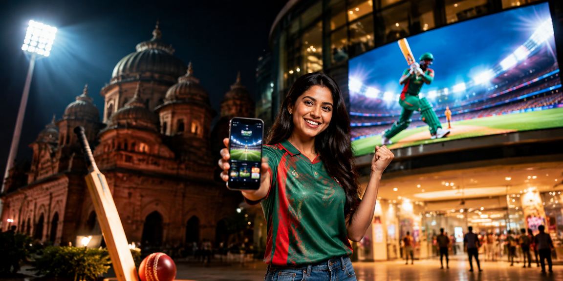 A user reviewing cricket betting analysis in Bangladesh