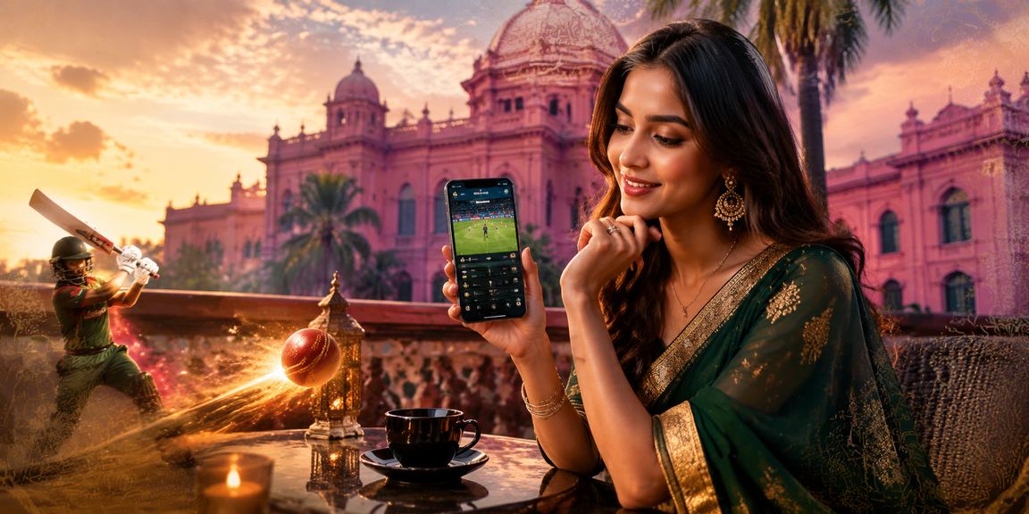 A Bangladeshi user in Dhaka browsing cricket betting analysis
