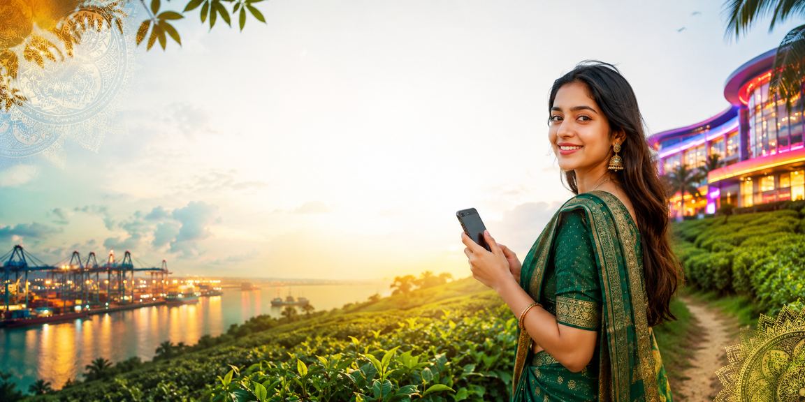 Using a casino app with a tea garden backdrop in Narayanganj